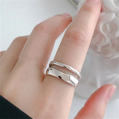 Simple Style Solid Color Copper Polishing Rings