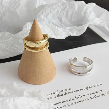 Simple Style Solid Color Copper Polishing Rings