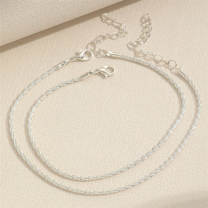 Simple Style Solid Color Copper Wholesale Anklet