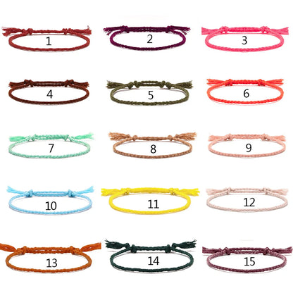 Simple Style Solid Color Cotton Knitting Women's Bracelets 1 Piece