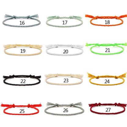 Simple Style Solid Color Cotton Knitting Women's Bracelets 1 Piece