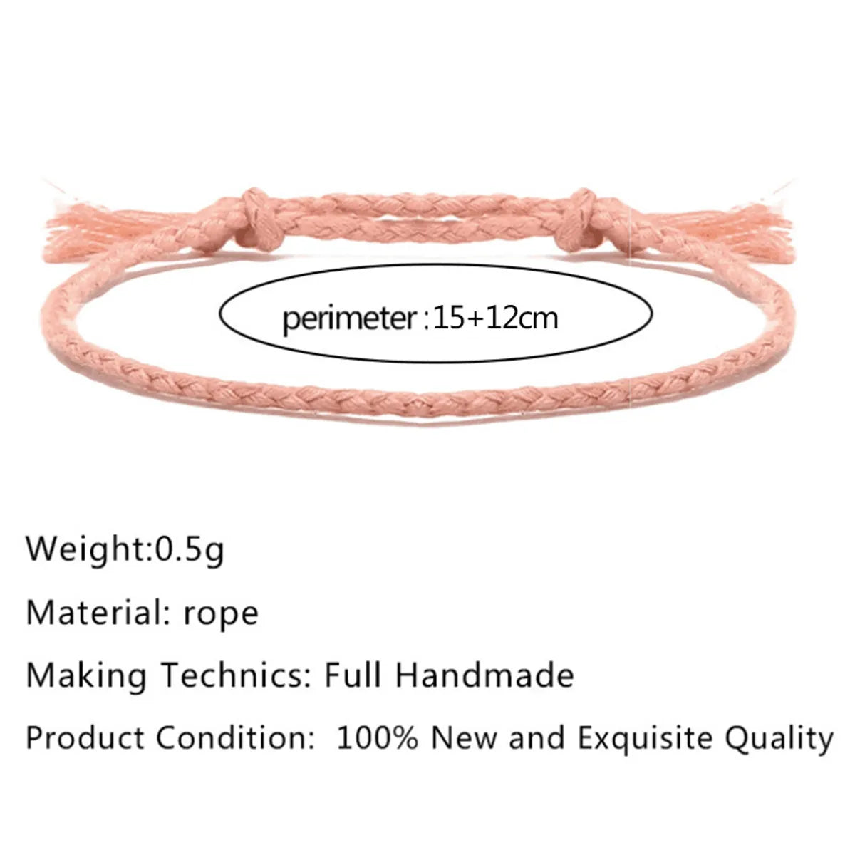 Simple Style Solid Color Cotton Knitting Women's Bracelets 1 Piece