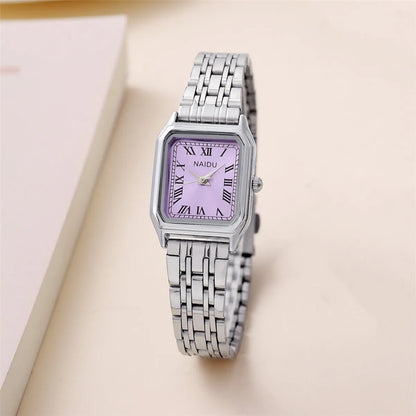 Simple Style Solid Color Double Side Snaps Quartz Women'S Watches