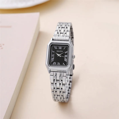 Simple Style Solid Color Double Side Snaps Quartz Women'S Watches