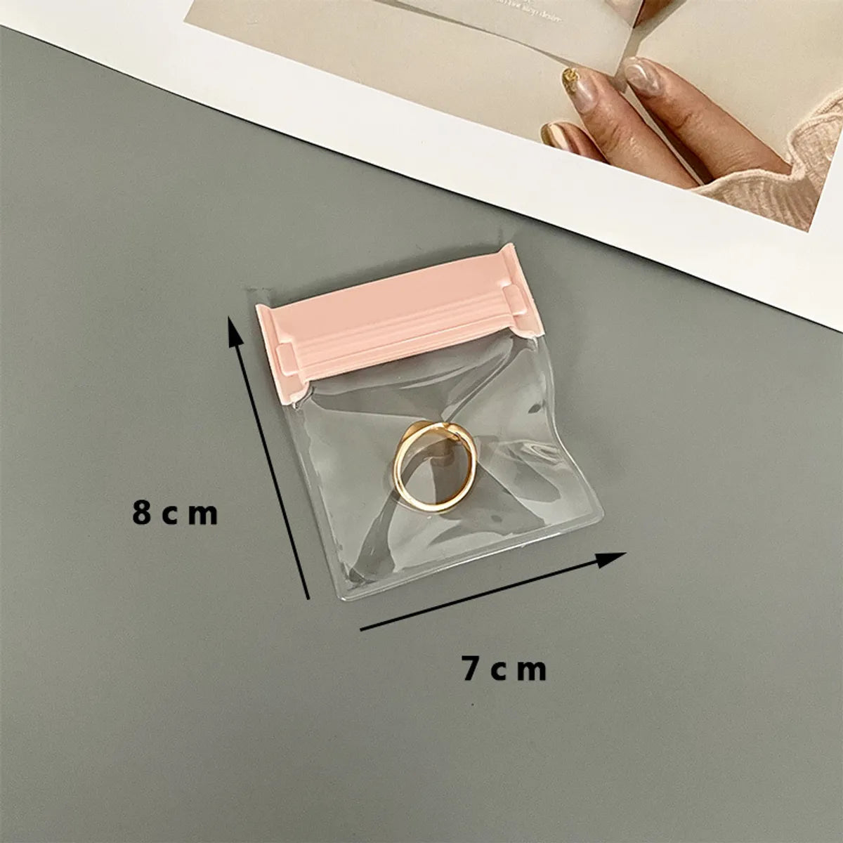 Simple Style Solid Color EVA Jewelry Packaging Bags