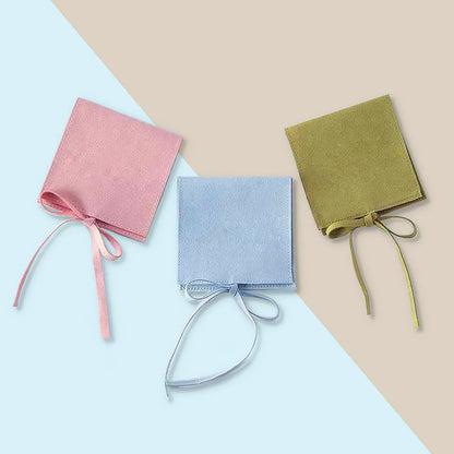 Simple Style Solid Color Flannel Jewelry Packaging Bags