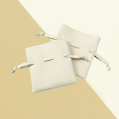 Simple Style Solid Color Flannel Jewelry Packaging Bags