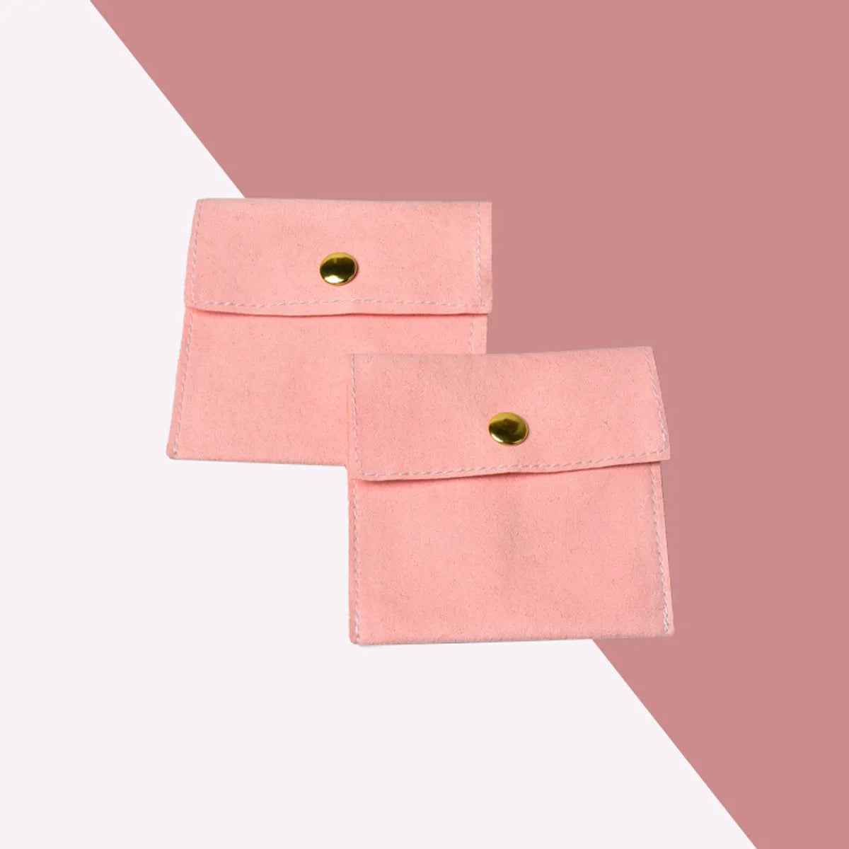 Simple Style Solid Color Flannel Jewelry Packaging Bags