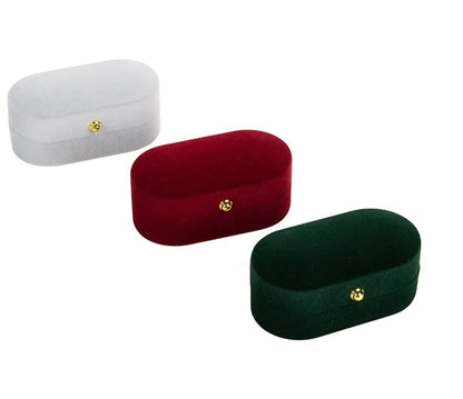 Simple Style Solid Color Flocking Jewelry Boxes