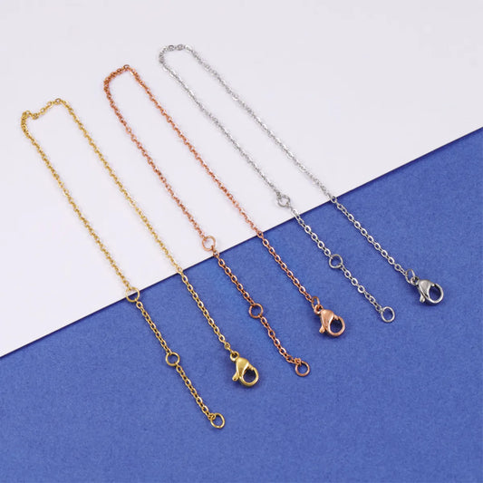 1 Piece Stainless Steel None 18K Gold Plated Solid Color