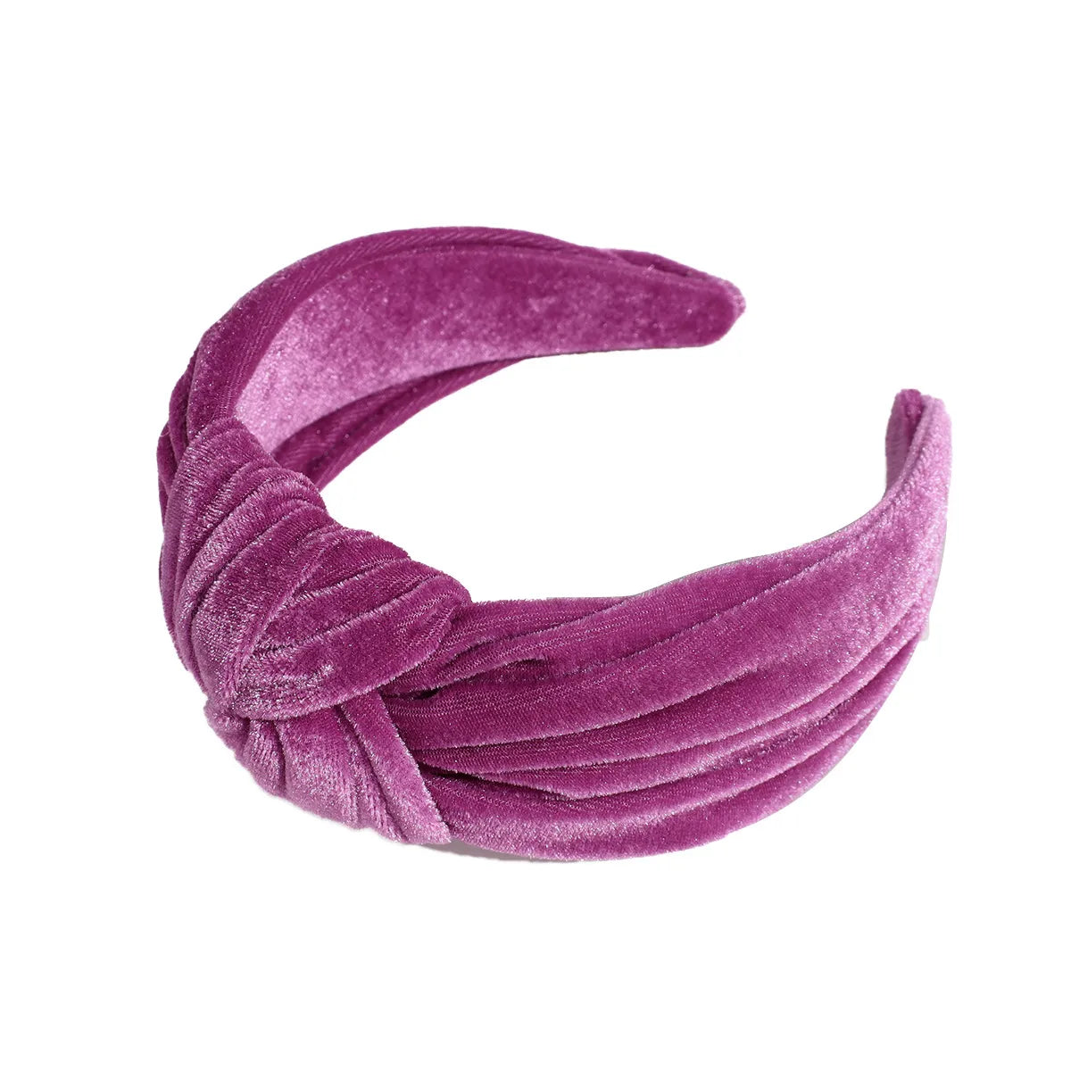 Simple Style Solid Color Gold Velvet Hair Band 1 Piece