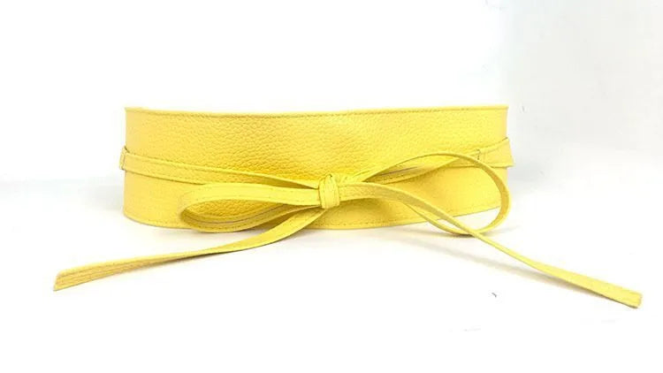 Simple Style Solid Color Knot Pu Leather Alloy Straps Women'S Leather Belts