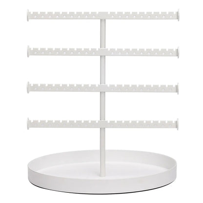 Simple Style Solid Color Metal Jewelry Display Shelf