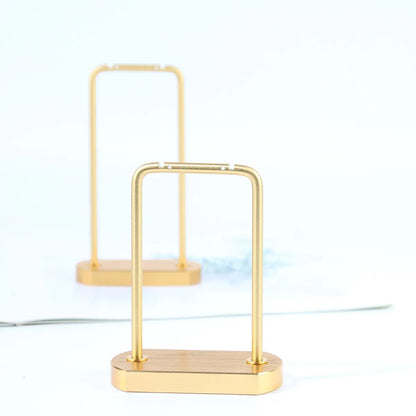 Simple Style Solid Color Metal Jewelry Rack