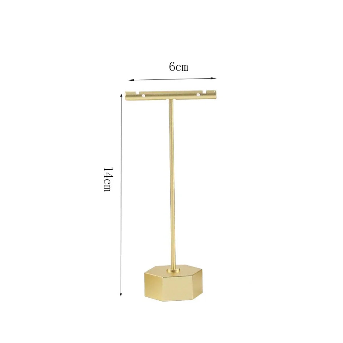 Simple Style Solid Color Metal Jewelry Rack