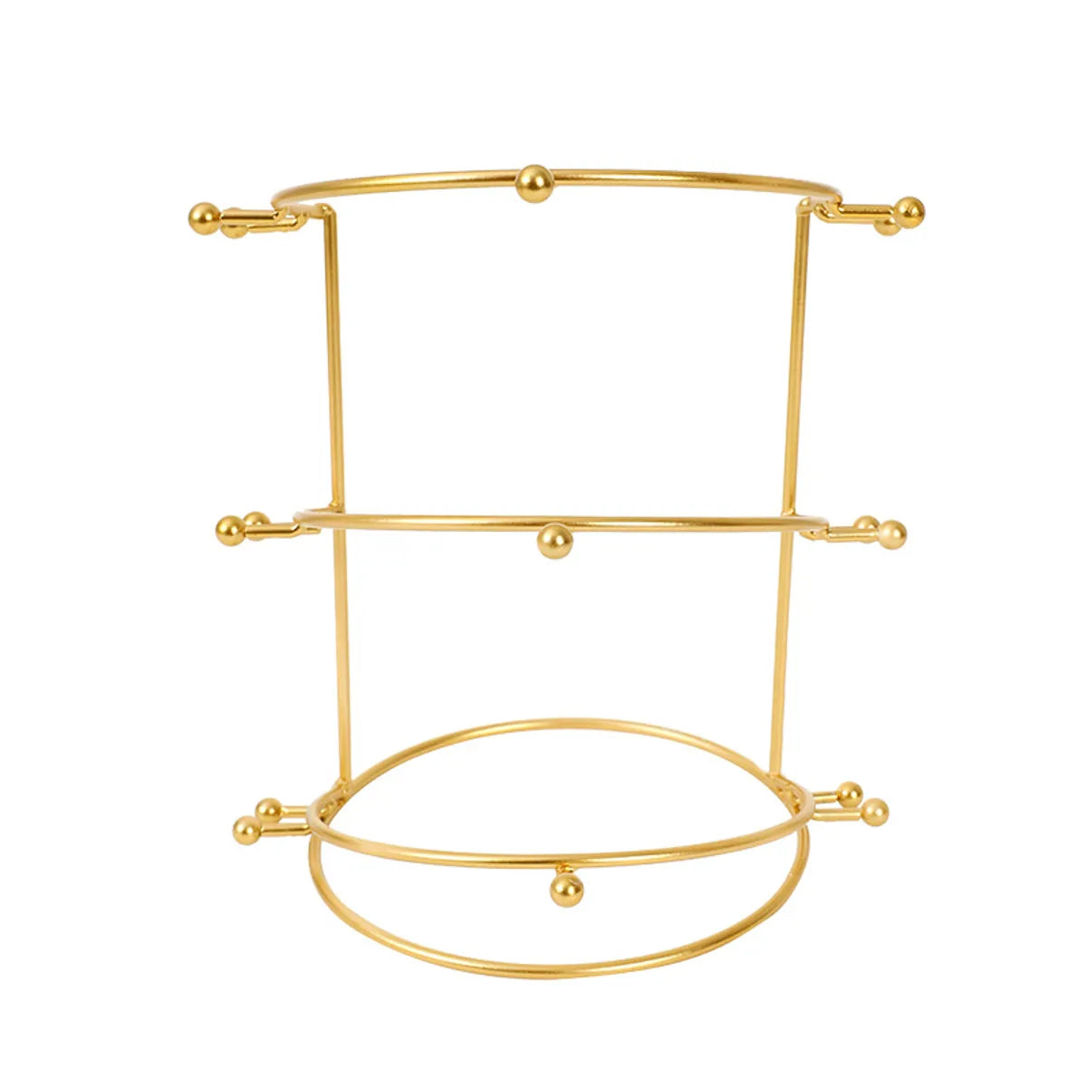 Simple Style Solid Color Metal Jewelry Rack