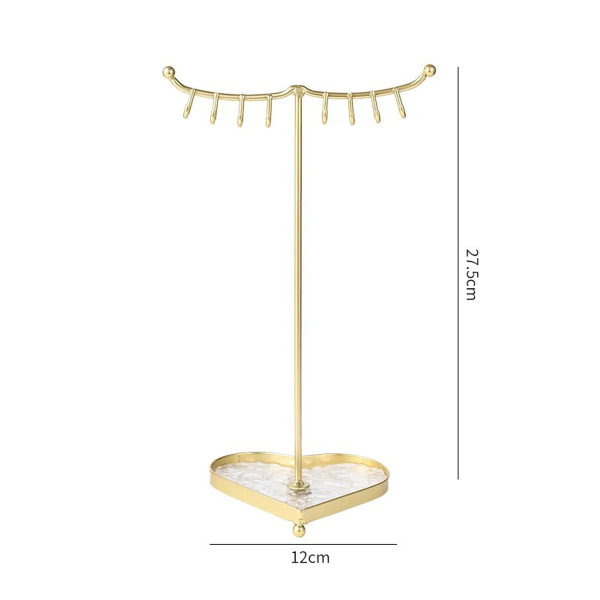 Simple Style Solid Color Metal Jewelry Rack