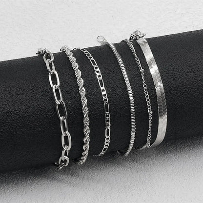 Simple Style Solid Color Metal Plating Women'S Bracelets