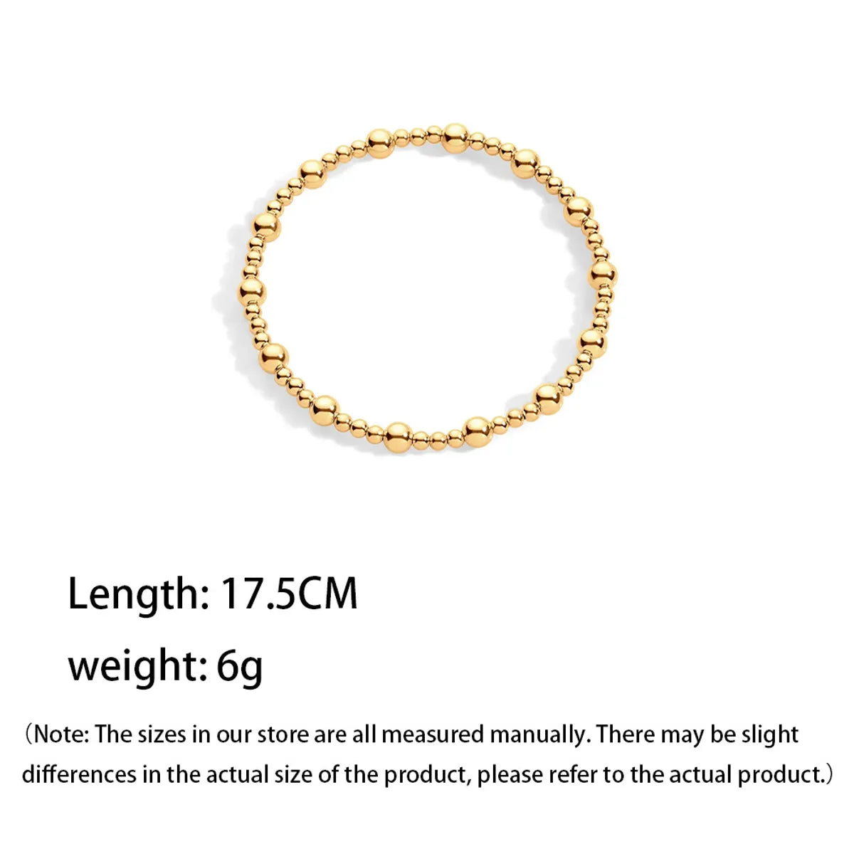 Simple Style Solid Color Metal Wholesale Bracelets