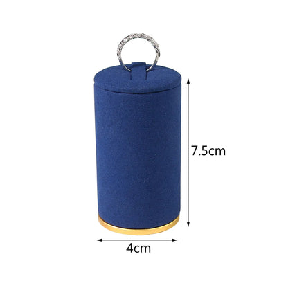 Simple Style Solid Color Microfiber Aluminium Alloy Jewelry Rack