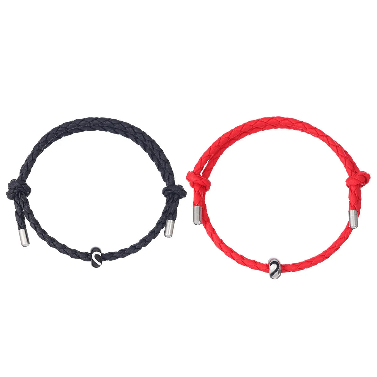 Simple Style Solid Color Mixed Materials Handmade Unisex Bracelets