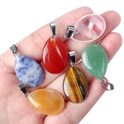 Simple Style Solid Color Natural Stone Polishing Charms