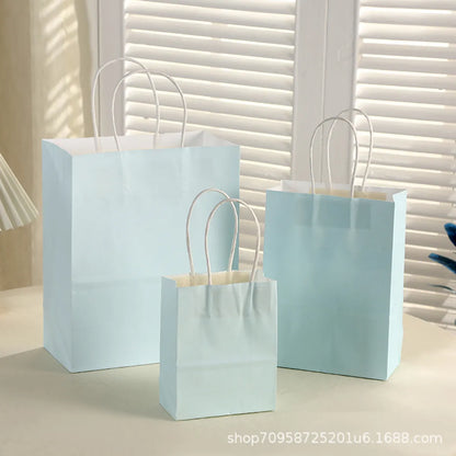 Simple Style Solid Color Paper Daily Gift Bags 1 Piece