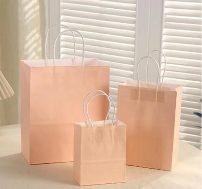 Simple Style Solid Color Paper Daily Gift Bags 1 Piece