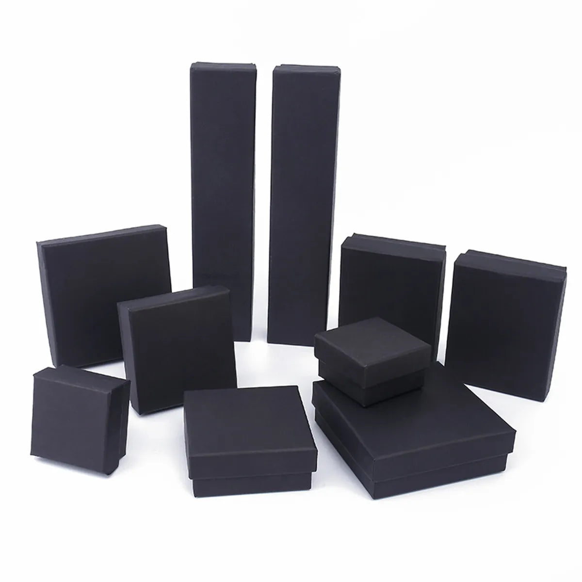 Simple Style Solid Color Paper Jewelry Boxes