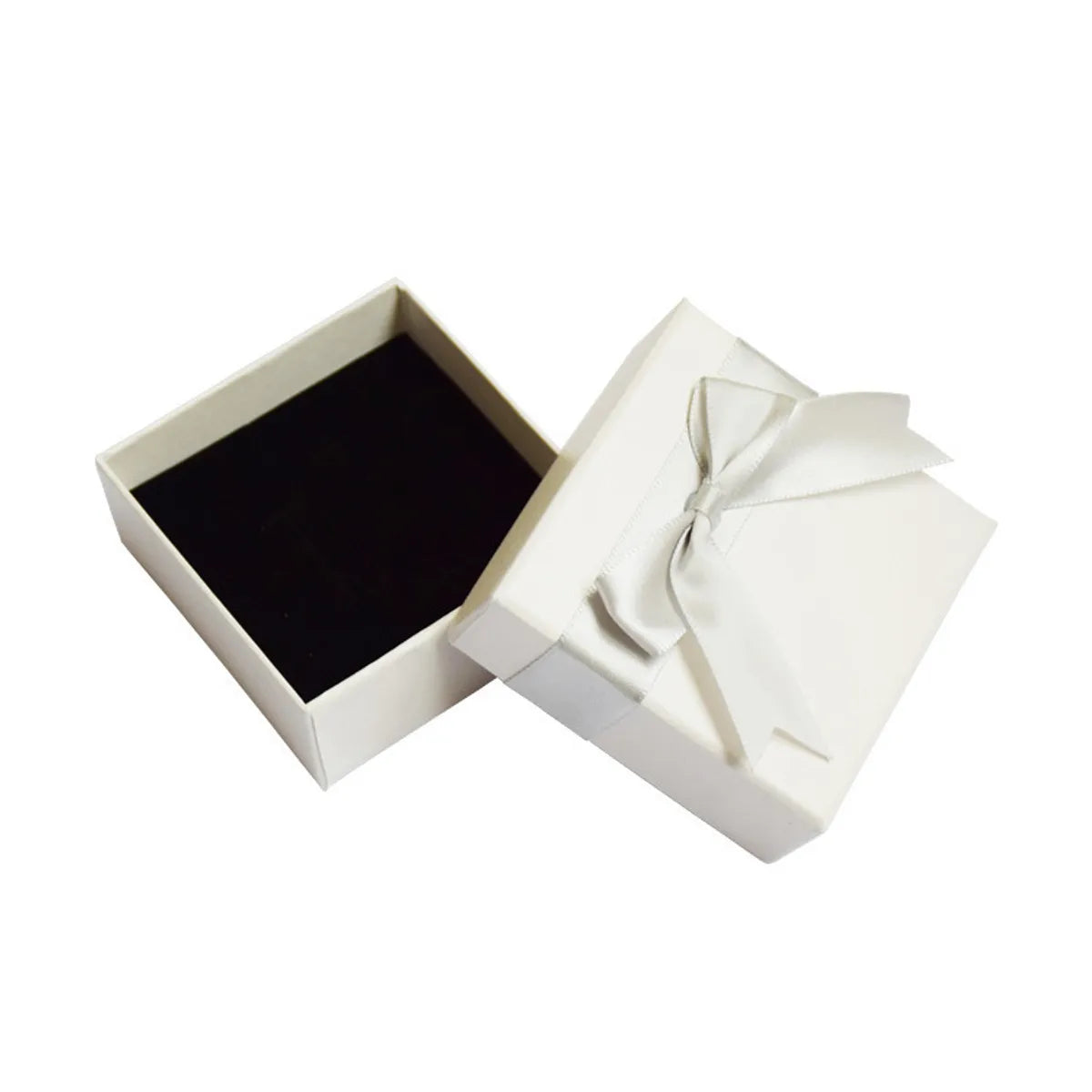 Simple Style Solid Color Paper Jewelry Boxes