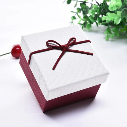 Simple Style Solid Color Paper Jewelry Boxes