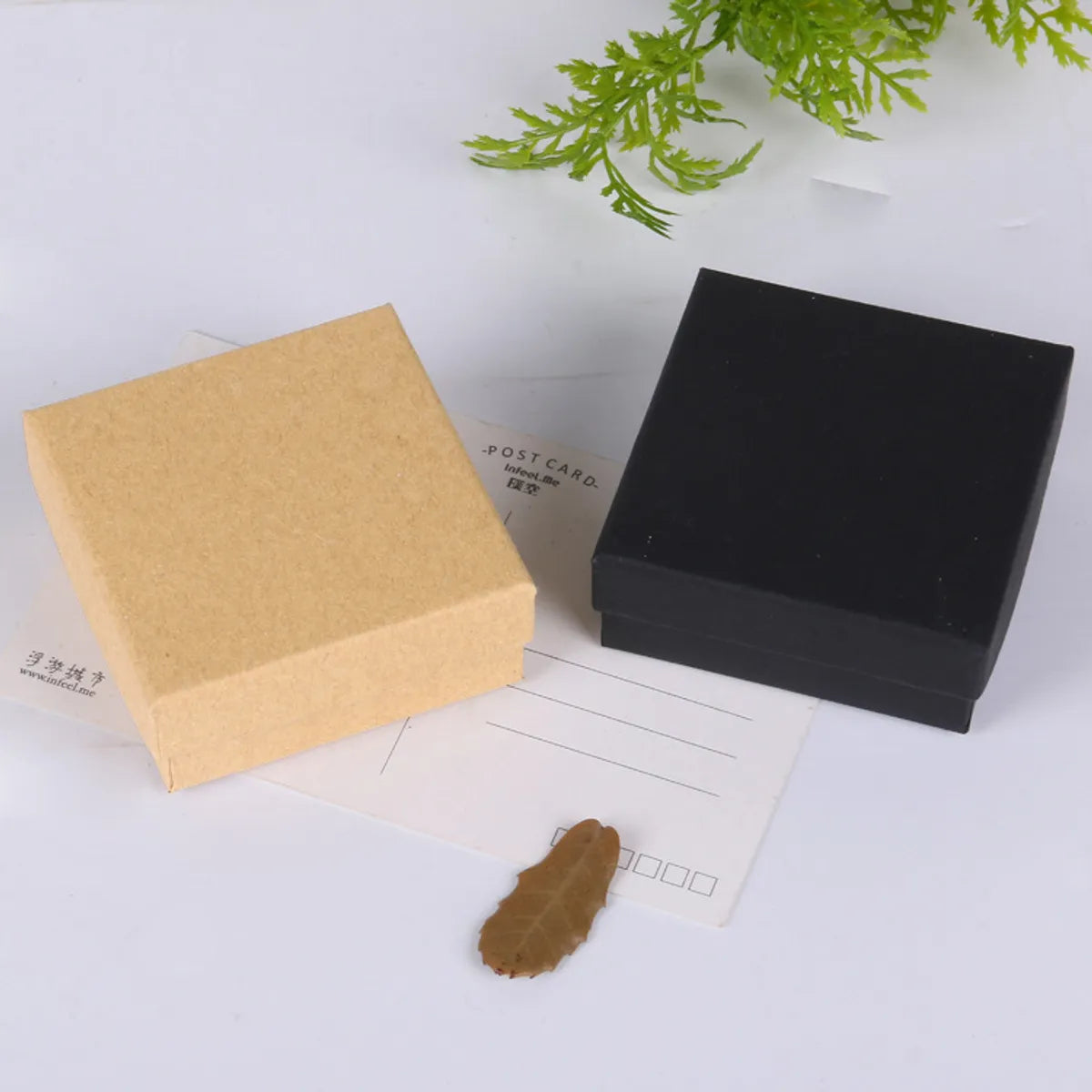 Simple Style Solid Color Paper Jewelry Boxes