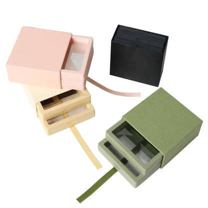 Simple Style Solid Color PE Paper Jewelry Boxes