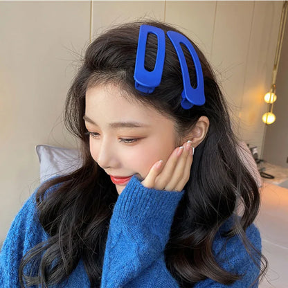 Simple Style Solid Color Plastic Hollow Out Hair Clip 1 Piece