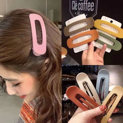 Simple Style Solid Color Plastic Hollow Out Hair Clip 1 Piece