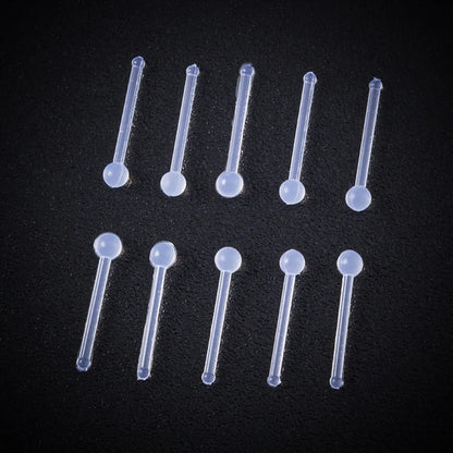 Simple Style Solid Color Plastic Nose Studs 1 Set