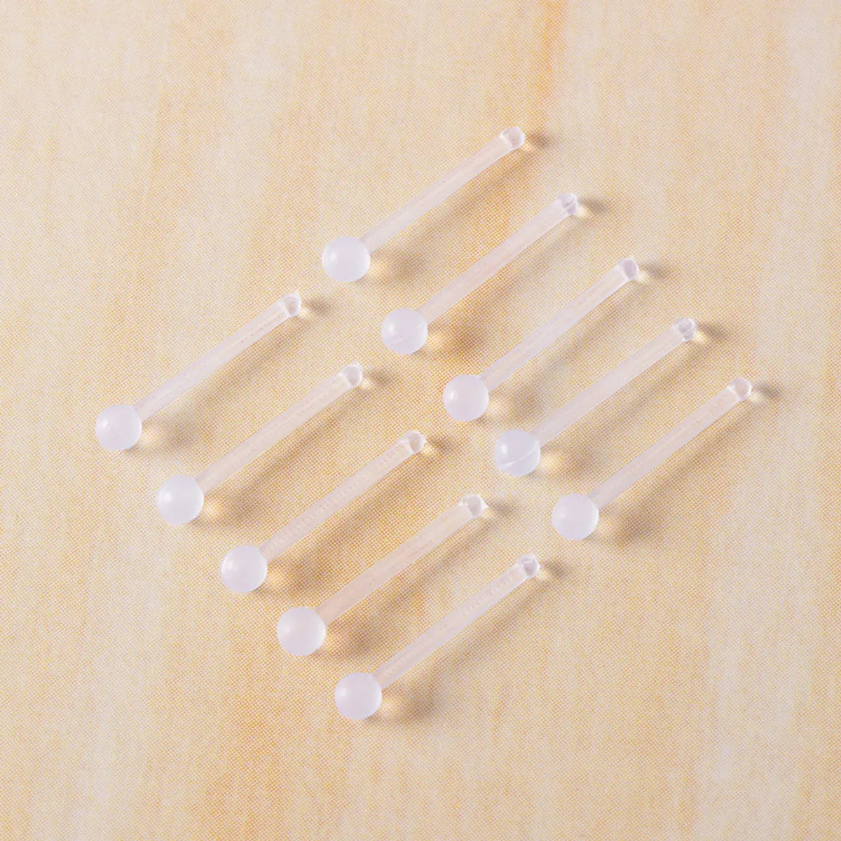 Simple Style Solid Color Plastic Nose Studs 1 Set