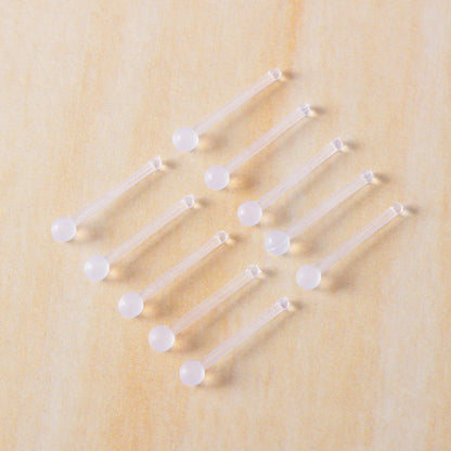 Simple Style Solid Color Plastic Nose Studs 1 Set