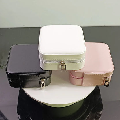 Simple Style Solid Color Pu Leather Jewelry Boxes 1 Piece