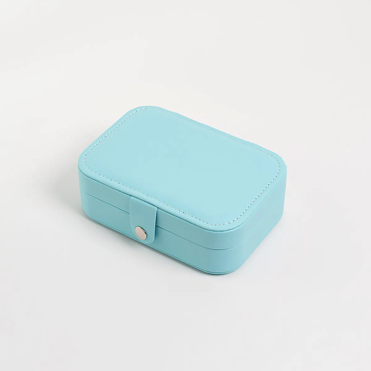 Simple Style Solid Color Pu Leather Jewelry Boxes