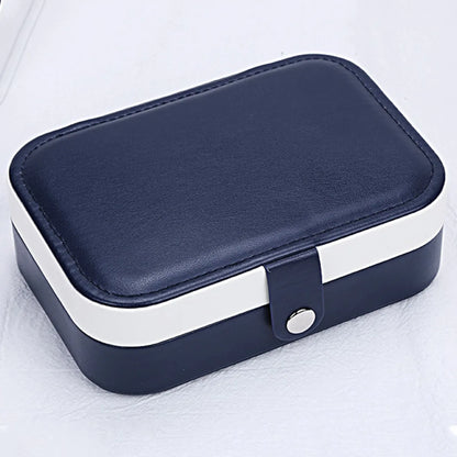 Simple Style Solid Color PU Leather Jewelry Boxes