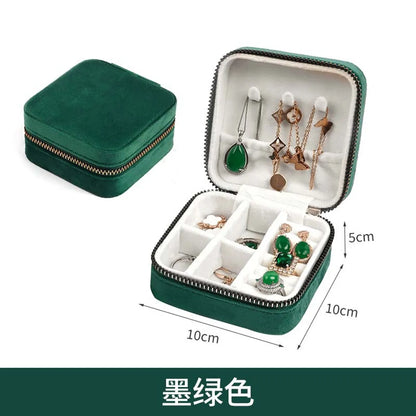 Simple Style Solid Color Pu Leather Jewelry Boxes