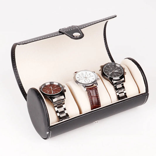 Simple Style Solid Color Pu Leather Jewelry Boxes