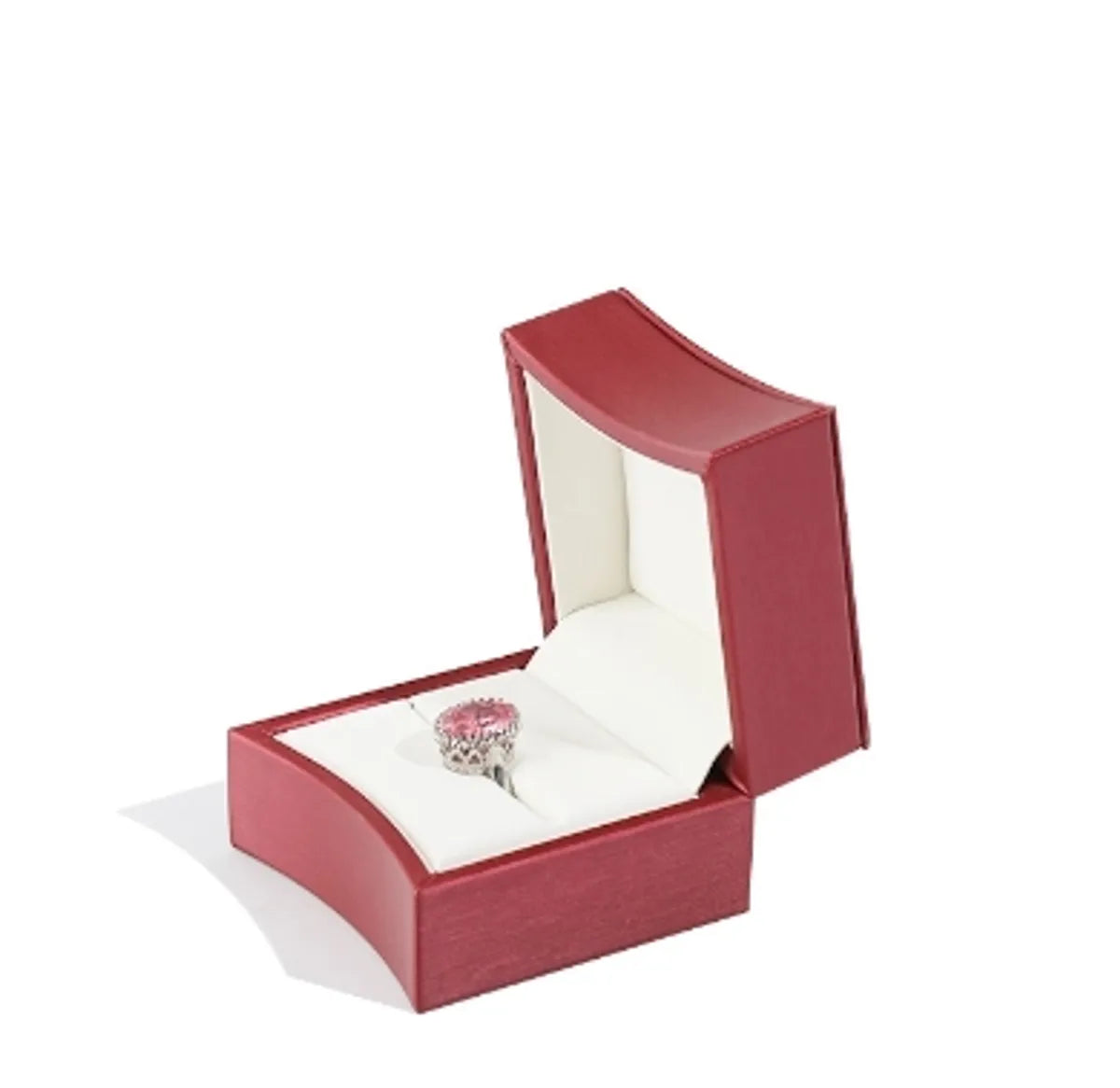 Simple Style Solid Color Pu Leather Jewelry Boxes