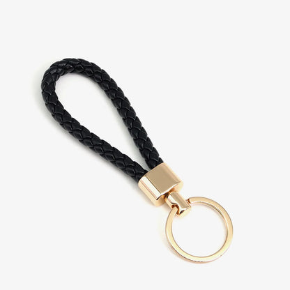 Simple Style Solid Color Pu Leather Unisex Bag Pendant Keychain