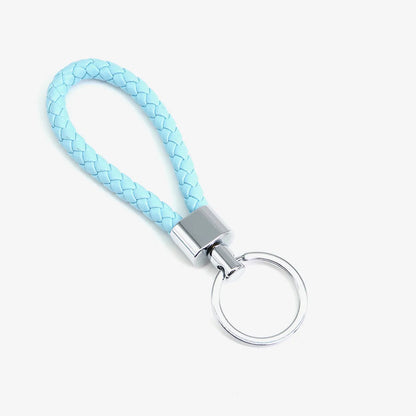 Simple Style Solid Color Pu Leather Unisex Bag Pendant Keychain