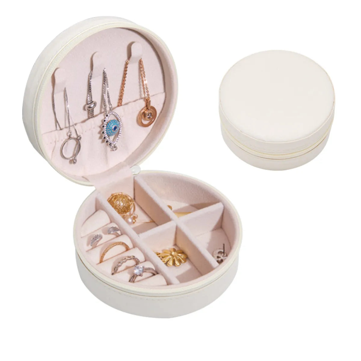 Simple Style Solid Color Pvc Jewelry Boxes