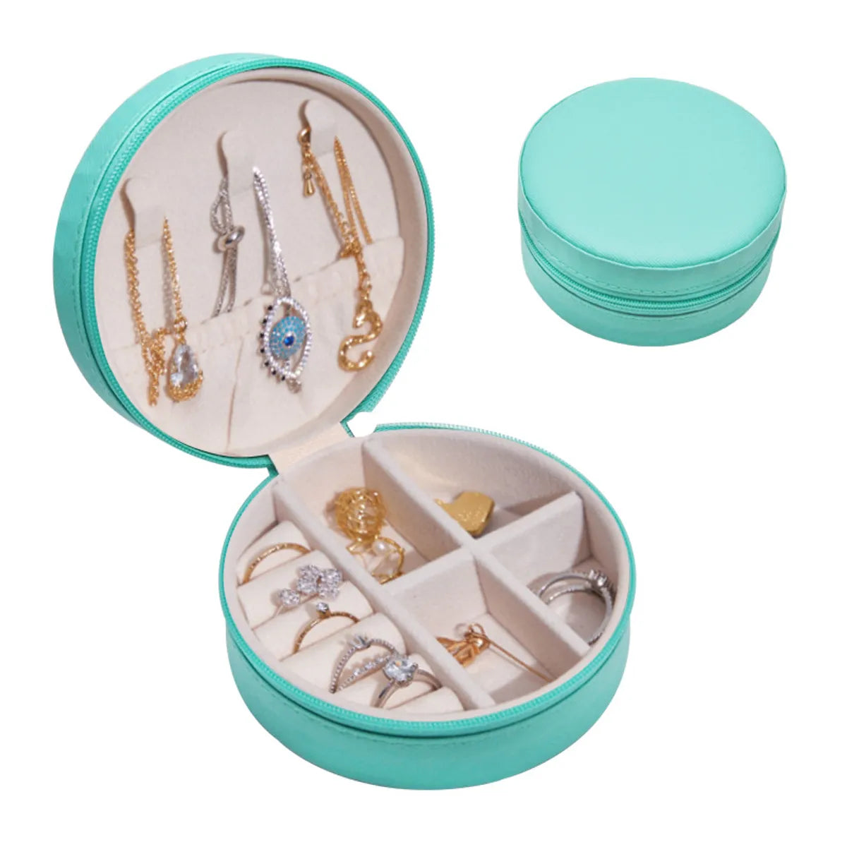 Simple Style Solid Color Pvc Jewelry Boxes