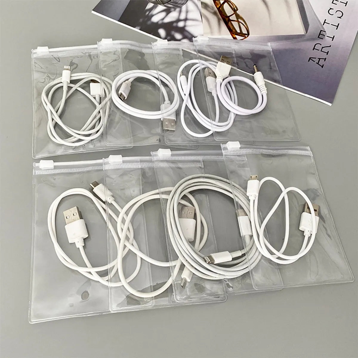 Simple Style Solid Color Pvc Wholesale Jewelry Packaging Bags