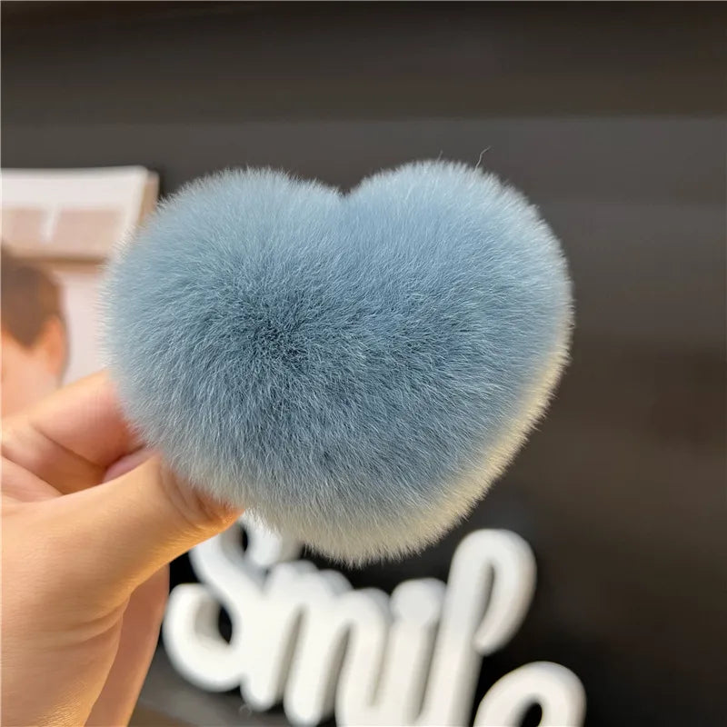 Simple Style Solid Color Rex Rabbit Fur Hair Claws